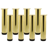 Ayarlanabilir Mobilya Kanepe Baza Koltuk Metal Destek Yükseltici Gold Ayağı Ayakları 25 cm 8 Adet thumbnail 6