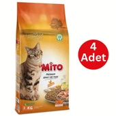 Mito Tavuklu Yetişkin Kedi Maması 4 X 1 Kg - 1