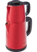 Karaca Tea Break Kırmızı 1650 W Çelik Demlikli Çay Makinesi - 4