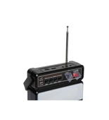 Nns NS-2730LS Solar Güneş Panelli Radyolu Bluetooth Hoparlör LED Fenerli Kamp Lambası 2xAmpul - 4