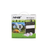 Nns NS-2730LS Solar Güneş Panelli Radyolu Bluetooth Hoparlör LED Fenerli Kamp Lambası 2xAmpul - 6