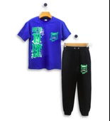 Triliya - Erkek Çocuk Tişört ve Eşofman Altı Takımı Cepli Lüks Ekonomik 3-11 Yaş - 9