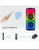 WDLR DR-1027 Mikrofonlu Kumandalı Işıklı Kablosuz Bluetooth Hoparlör - 3