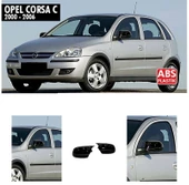 OPEL CORSA C UYUMLU PARLAK SİYAH BATMAN AYNA KAPAĞI - 1