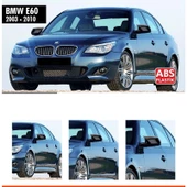 BMW 5.SERİ E60 UYUMLU PARLAK SİYAH BATMAN AYNA KAPAĞI - 1
