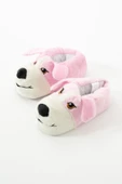 Albishoes Sevimli Köpek Hayvan Figürlü Peluş Yumuşak Taban Ev Botu Kışlık Hayvanlı Ev Panduf (30-40) - 5