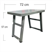 Büyük Açılır Kapanır Ayaklı Portatif Kamp Balkon Bahçe Plaj Havuz Başı Kumsal Piknik Masası Sehpası - 3