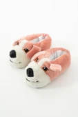 Albishoes Sevimli Köpek Hayvan Figürlü Peluş Yumuşak Taban Ev Botu Kışlık Hayvanlı Ev Panduf (30-40) - 5