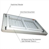 Büyük Açılır Kapanır Ayaklı Portatif Kamp Balkon Bahçe Plaj Havuz Başı Kumsal Piknik Masası Sehpası - 6