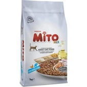 Mito Mix Adult Cat Tavuklu ve Balıklı Renkli Taneli Yetişkin Kedi Maması 1 kg - 1
