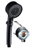 Mayaglory Turbo Fan 5 Fonksiyonlu Siyah Duş Başlığı El Duşu Handshower - 3