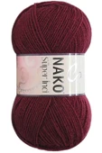 1 Adet Süper İnci El Örgü İpi 100 gr Bordo 999 - 1
