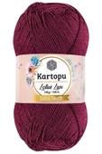 1 Adet Lotus Lux Bikini Büstiyer Bluz Simli Örgü İpi K747 Vişne - 1