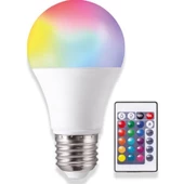 Uzaktan Kumandalı 9W Rgb Ampul E27 Duy - 1