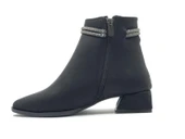 Asya Şerit Taşlı Sivri Burun Kısa Topuklu Kadın Bot thumbnail 8