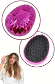 Geniş Aralıklı Her Saç Tipine Uygun Fırçalı Saç Düzleştirici Neon Pembe Düzleştirici Tarak - 11