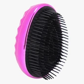Geniş Aralıklı Her Saç Tipine Uygun Fırçalı Saç Düzleştirici Neon Pembe Düzleştirici Tarak - 1