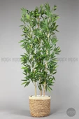 BİÇİÇEK   Yapay Bambu ağacı 140cm Hasır Saksıda - 6