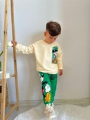 ERKEK ÇOCUK MİCKEY MODELLİ BİSİKLET YAKA PAMUK EŞOFMAN TAKIMI - 5