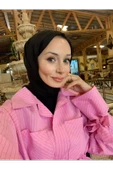 GPTKM003 Çizgili Pantolonlu Takım Pembe - 5