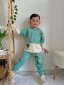 ERKEK ÇOCUK MINECRAFT MODELLİ BİSİKLET YAKA PAMUK EŞOFMAN TAKIMI - 6