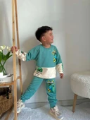 ERKEK ÇOCUK MINECRAFT MODELLİ BİSİKLET YAKA PAMUK EŞOFMAN TAKIMI - 5