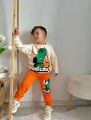 ERKEK ÇOCUK MINECRAFT MODELLİ BİSİKLET YAKA PAMUK EŞOFMAN TAKIMI - 9