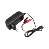 Weko 14.4 Volt 1 Amper Krokodil Uçlu Adaptör Akü Şarj Cihazı Aleti Kuru Asit Jel Aküde Kullanılır 14.4V-1A thumbnail 6