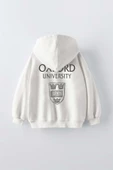 ERKEK ÇOCUK OXFORD MODELLİ KOL MANŞETLİ PAMUK KAPŞONLU SWEAT - 2
