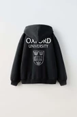ERKEK ÇOCUK OXFORD MODELLİ KOL MANŞETLİ PAMUK KAPŞONLU SWEAT - 6