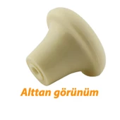 15 Adet Sert Plastik Mantar Düğme Kulp Krem Dolap Mobilya Mutfak Dolabı Çekmece Kapak Kulpu Kulbu - 4