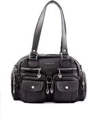 Monalisa Home Kadın Çok Bölmeli Yıkama Deri El Omuz Çantası thumbnail 3