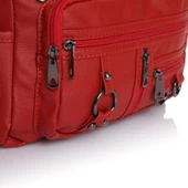 Monalisa Home Kadın Çok Bölmeli Yıkama Deri Omuz Çaptaz Çanta thumbnail 2