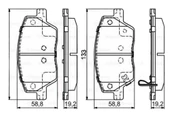 Bosch ON FREN BALATASI FIAT EGEA 1.3 / 1.4 / 1.6D MULTIJET 15> - 1