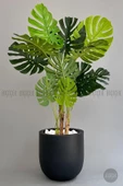 BİÇİÇEK   Yapay Monstera Ağacı 170 cm lux dış mekan saksıda thumbnail 7