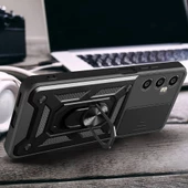 Realme C65 4G Kılıf Magnetik Standlı Kamera Korumalı  Sürgülü Vega Kapak thumbnail 11