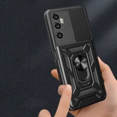 Realme C65 4G Kılıf Magnetik Standlı Kamera Korumalı  Sürgülü Vega Kapak thumbnail 6