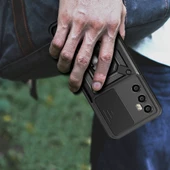 Realme C65 4G Kılıf Magnetik Standlı Kamera Korumalı  Sürgülü Vega Kapak thumbnail 7