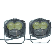 Space Space Offroad sis lambası 7.3 x 6.8 x 6.8 cm sarı-beyaz siyah çerçeve 12-30v set/  LASS369 - 1