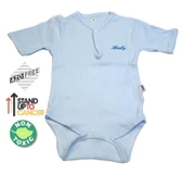 Sema Baby Yarım Kol Kaşkorse Badi (Body) - Mavi  12-18 Ay - 1