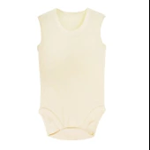 Sema Baby Jakarlı Askılı Badi (Body) - Krem 0-6 Ay - 1