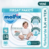 Molfix Premium Ultra Fırsat Paketi 4 Beden 86 Adet thumbnail 1
