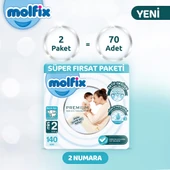 Molfix Premium Süper Fırsat Paketi 2 Beden 140 Adet thumbnail 2