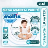Molfix Premium Mega Avantaj Paketi 5 Beden 264 Adet - 1