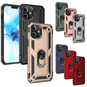 iPhone 12 Mini Kılıf Panzer Ring Tam Koruma Arka Kapak - 1
