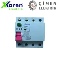 XKOREN 4X63A 30MA 6KA Kaçak Akım RÖLESİ XKR64P-30-63 - 1
