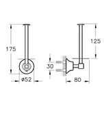 VitrA Juno Classic Tuvalet Kağıtlığı - Krom A44425 thumbnail 2