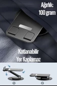 Kaliteli Katlanabilir 360 Dönen Ayarlı Telefon Tutucu Masaüstü Telefon Tablet Standı S014 - 5