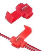 Hızlı Kablo Birleştirici (0,5mm²-1,5mm²) - Hızlı Klemens (10 Adet-Kırmızı) - 1