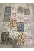 Pudra Vizon Patchwork Halı - 1